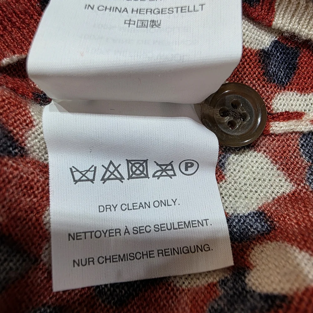 J. Crew Tippi Merino Wool Crew Neck Heart‎ Print Sweater Medium Lightweight - Picture 9 of 9